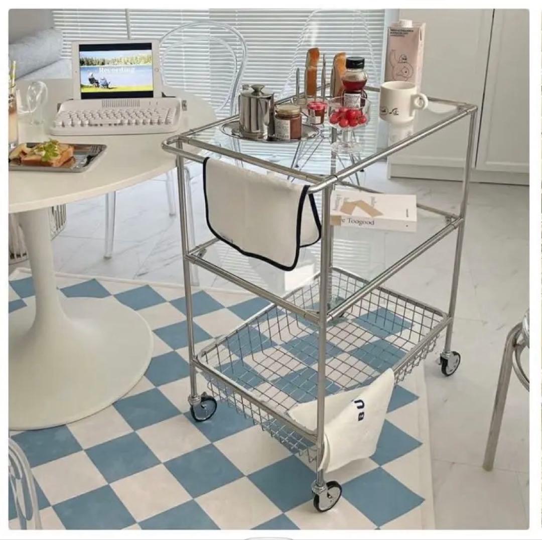 O'gre オグレ モジュール 3段トロリー バスケット ワゴン 組立不要♪