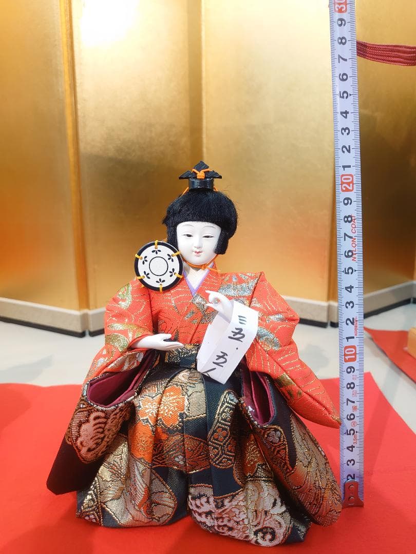 ●金襴衣装五人囃子●　ごにんばやし　おひなさま　新品