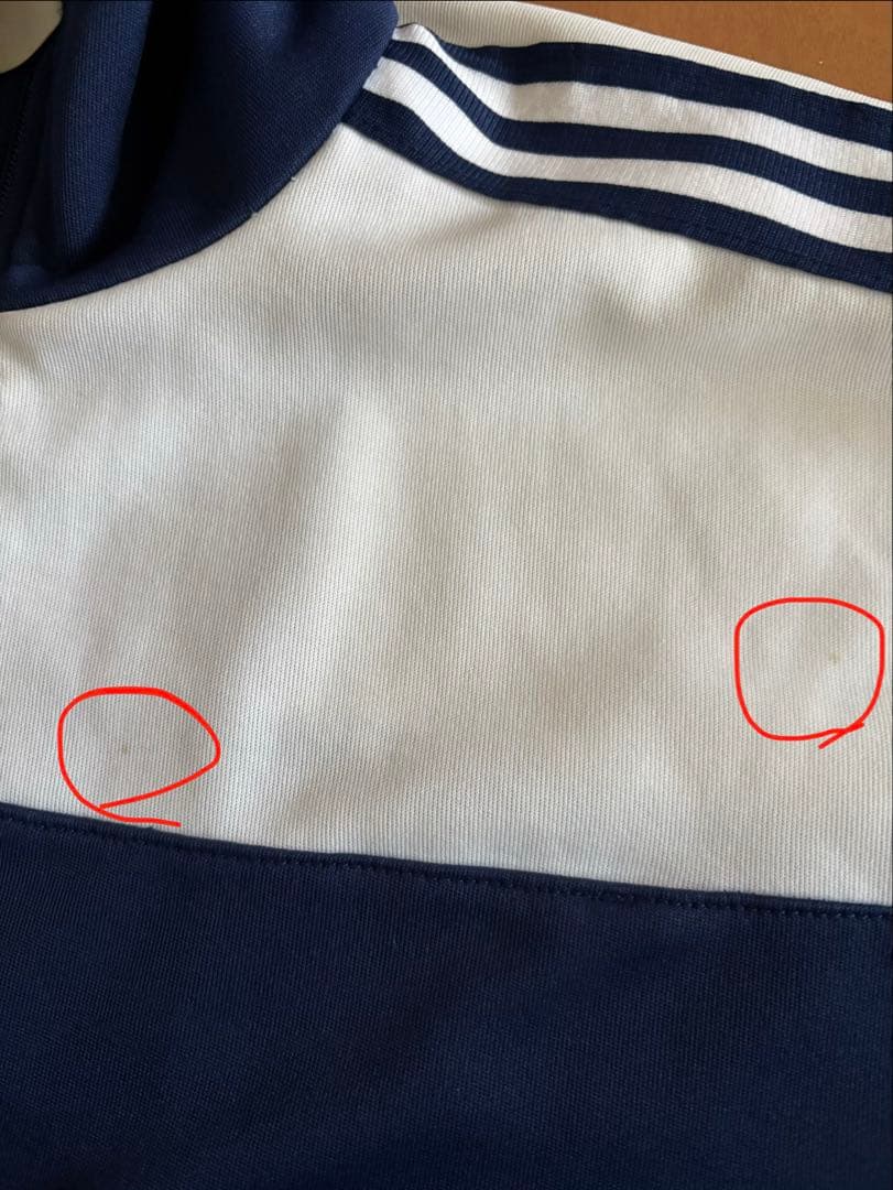 希少 adidas 80s 90s ホワイトネイビー トラックジャケット