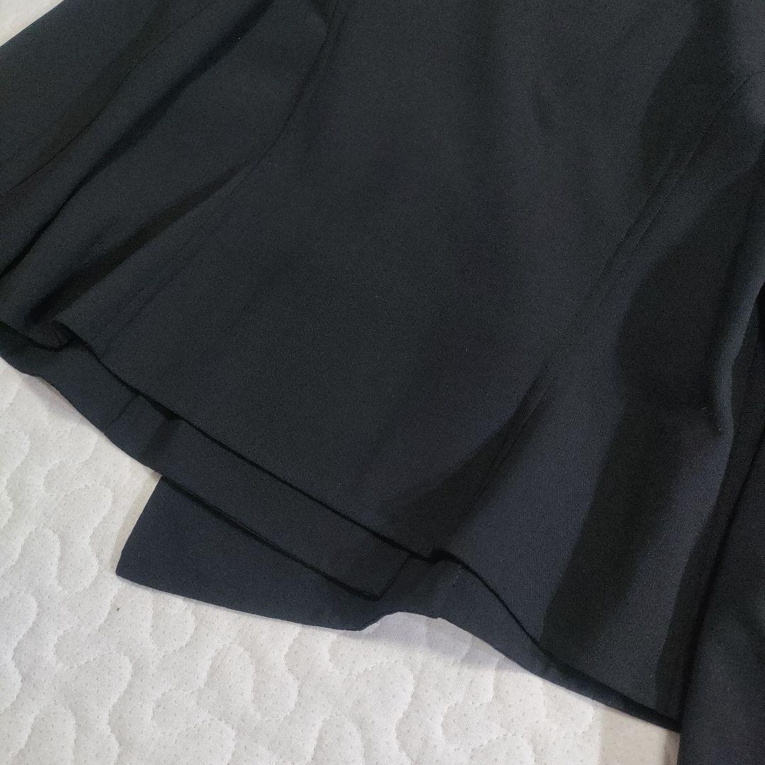 美品✨FOXEY　ショールカラーダブルジャケット　黒　ウッドボタン　38