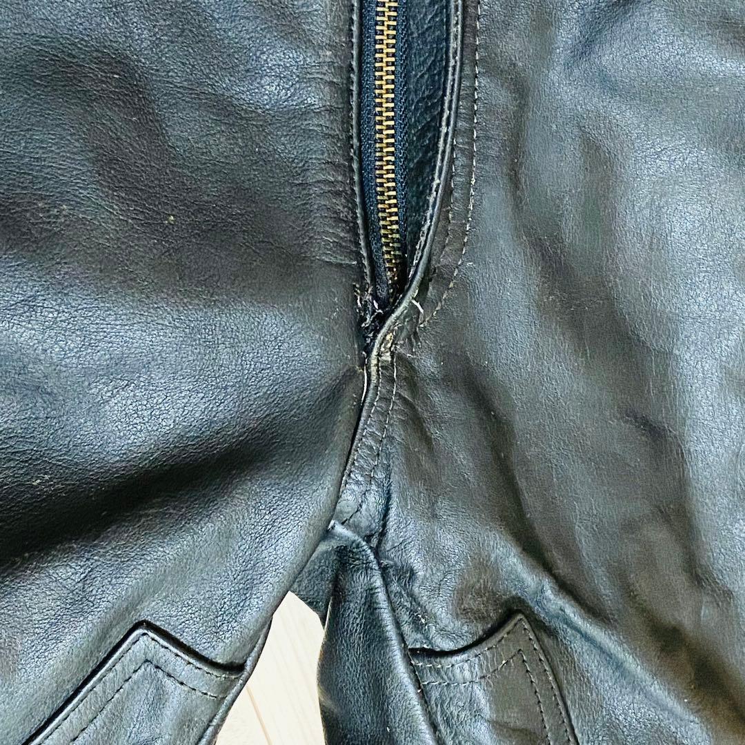 カドヤ レザーパンツ Mサイズ 内側メッシュ ニーパッド付き バイク