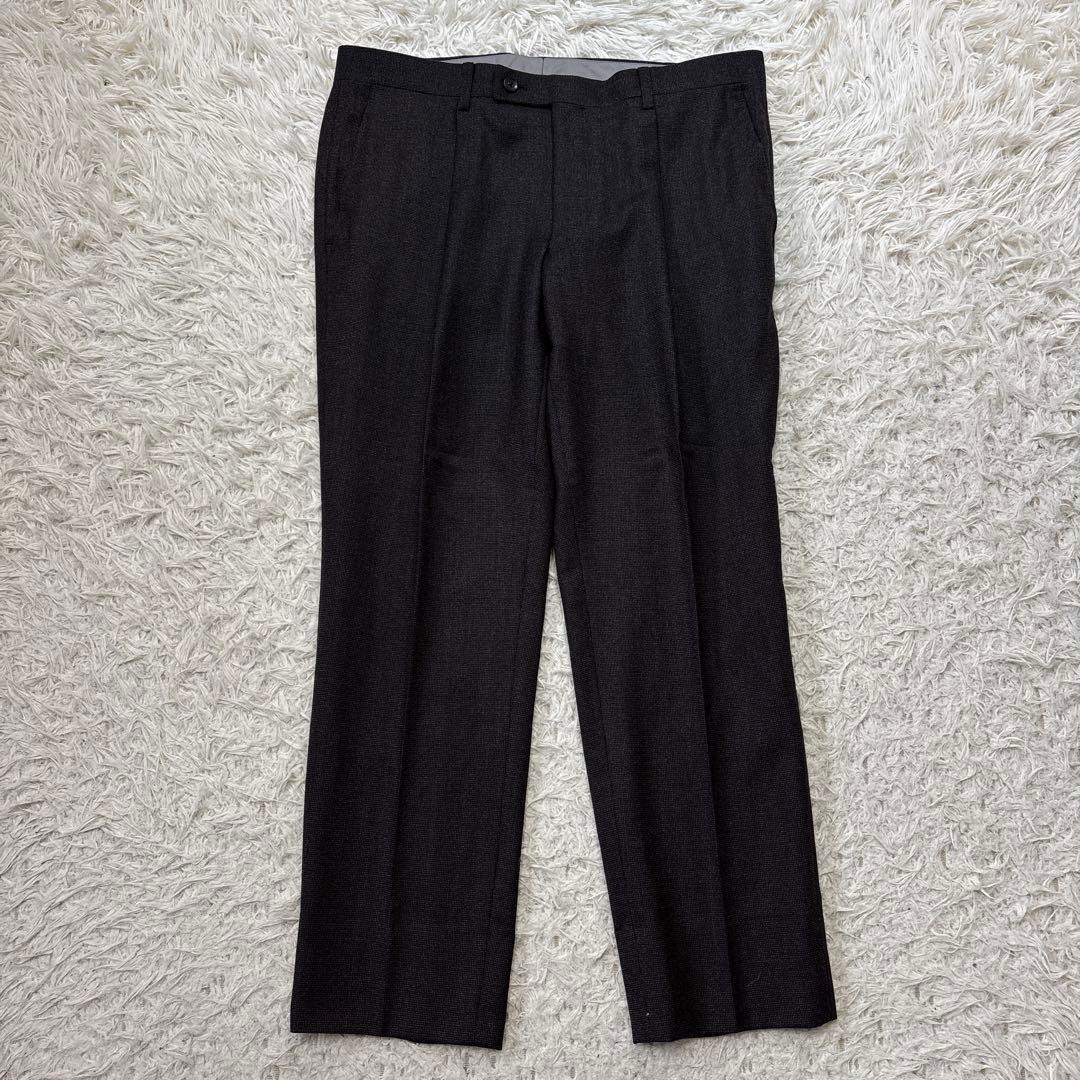 未使用級☆【アレキサンダージュリアン】フィンテス生地　3ピース　濃茶　AB4 M