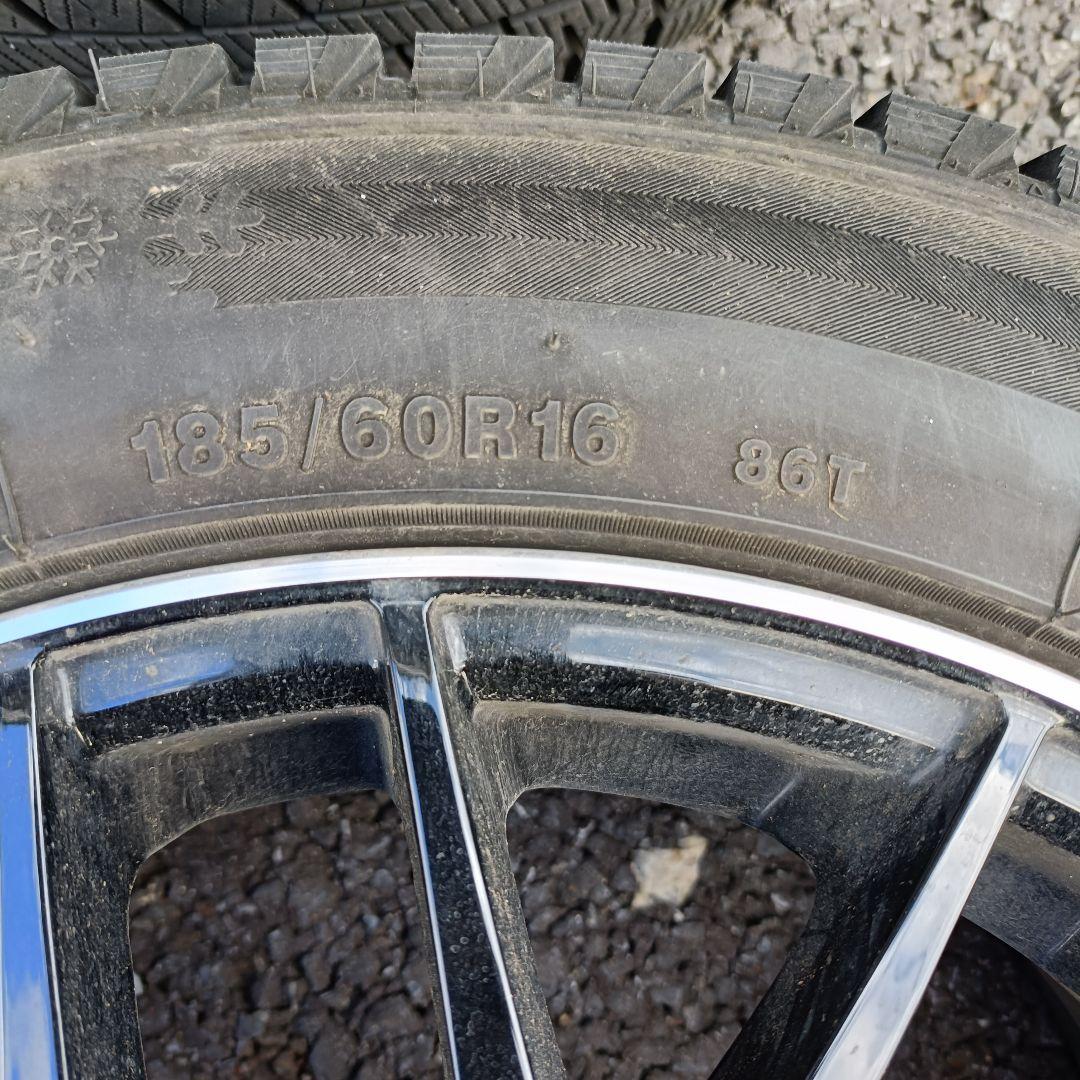 ホイール付きスタッドレスタイヤ 4本セット 185/60R16 21年製 送料込