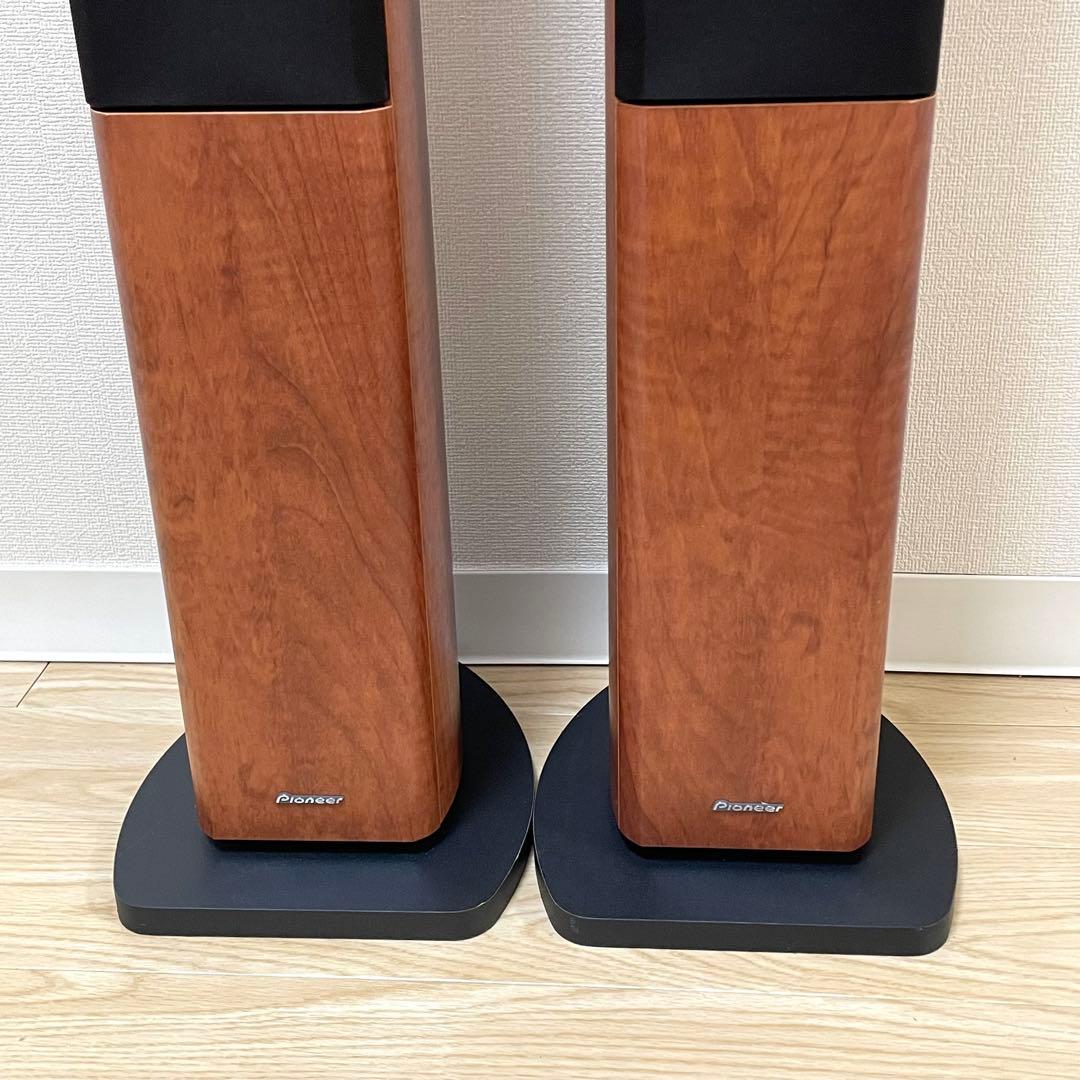 極美品 Pioneer パイオニア トールボーイスピーカー 木製