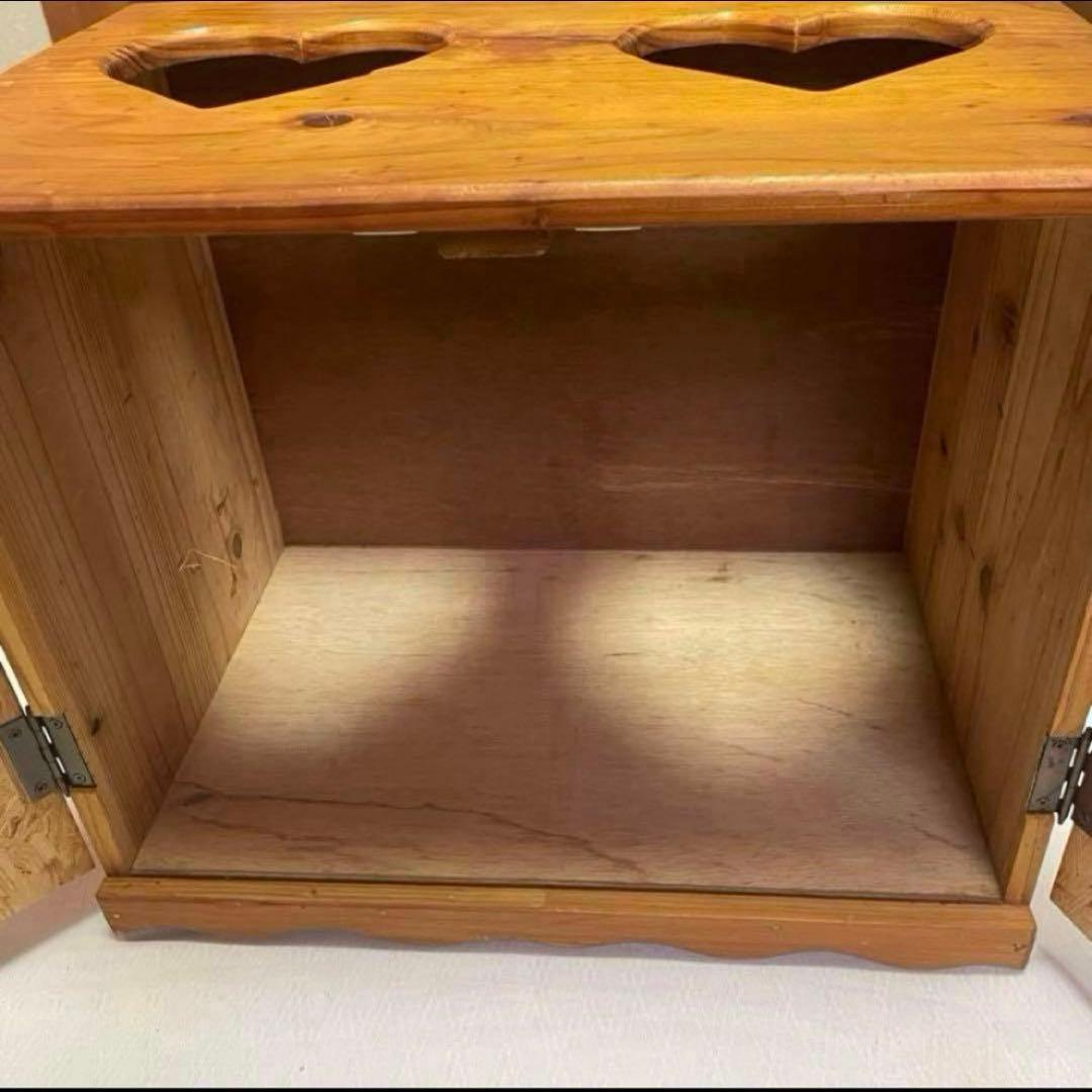 カントリー家具 収納ボックス 小型　ハンドメイド ダストボックス　インテリア