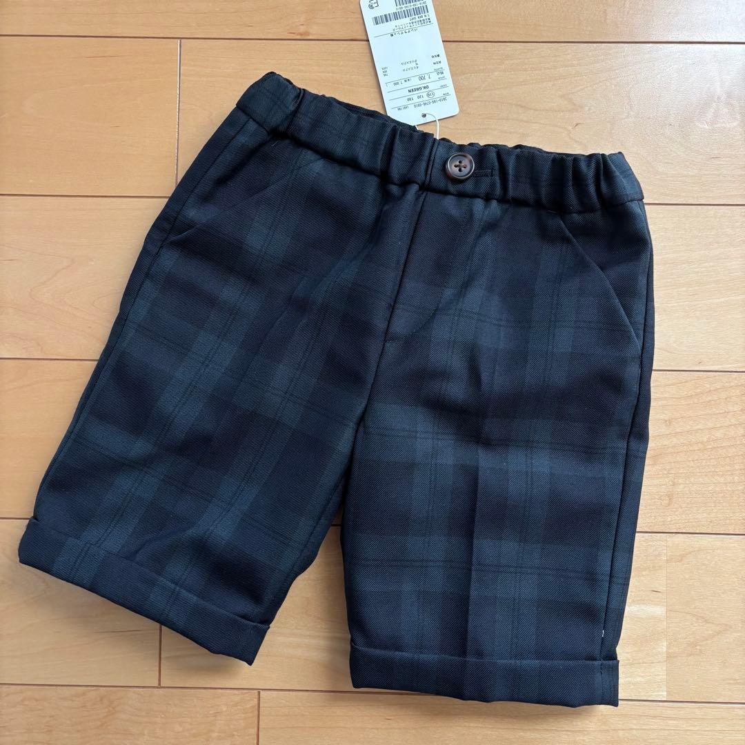 【新品】 キッズフォーマル スーツ 110 卒園式 入学式 男の子 チェック