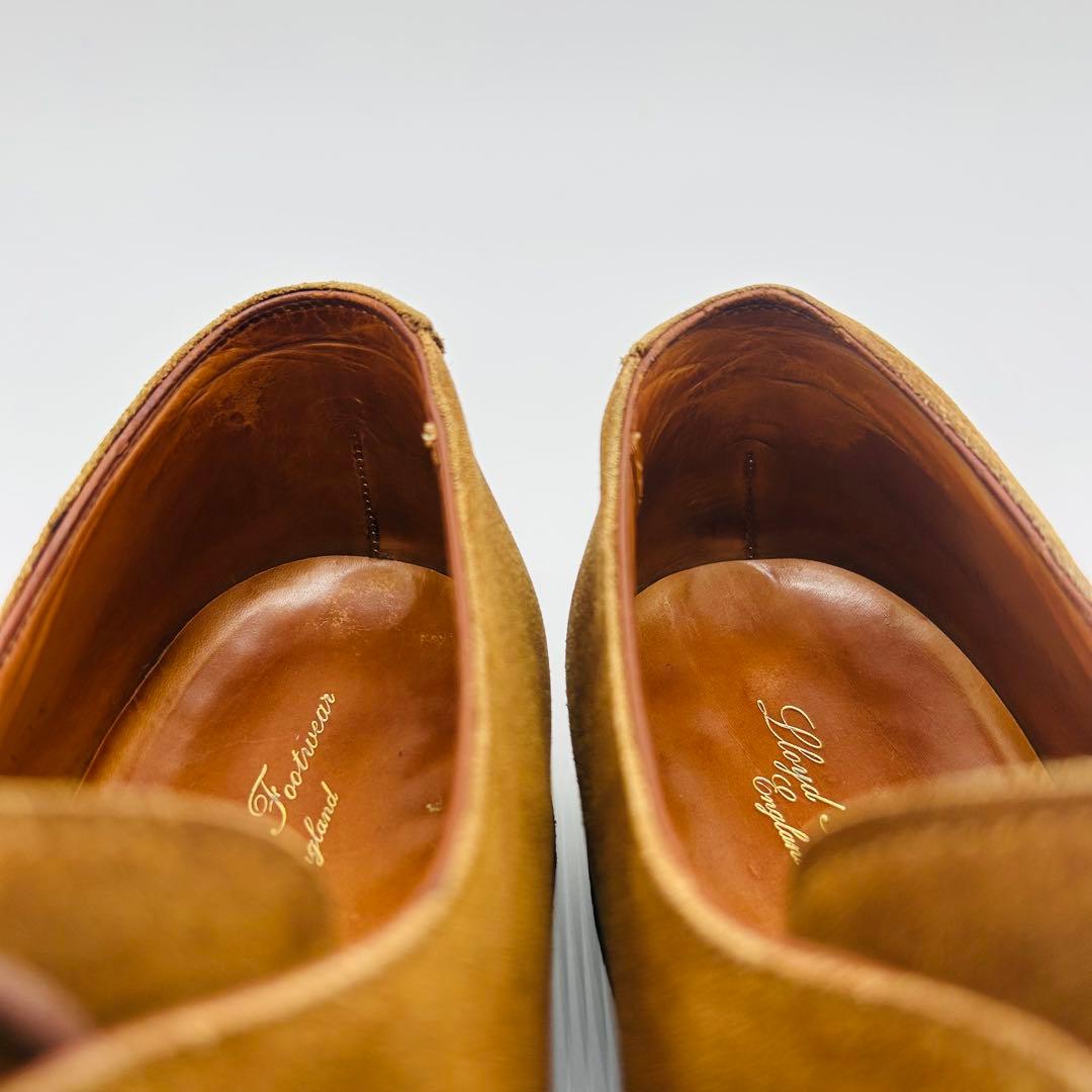 CROCKET&JONES プレーントゥ UK8 ブラウン 外羽根 スエード