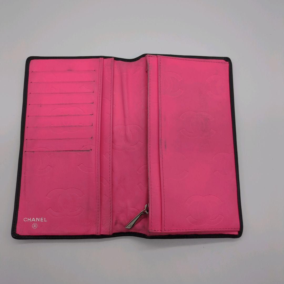 【人気モデル・良品】シャネル☆長財布 カンボンライン ココマーク キルティング