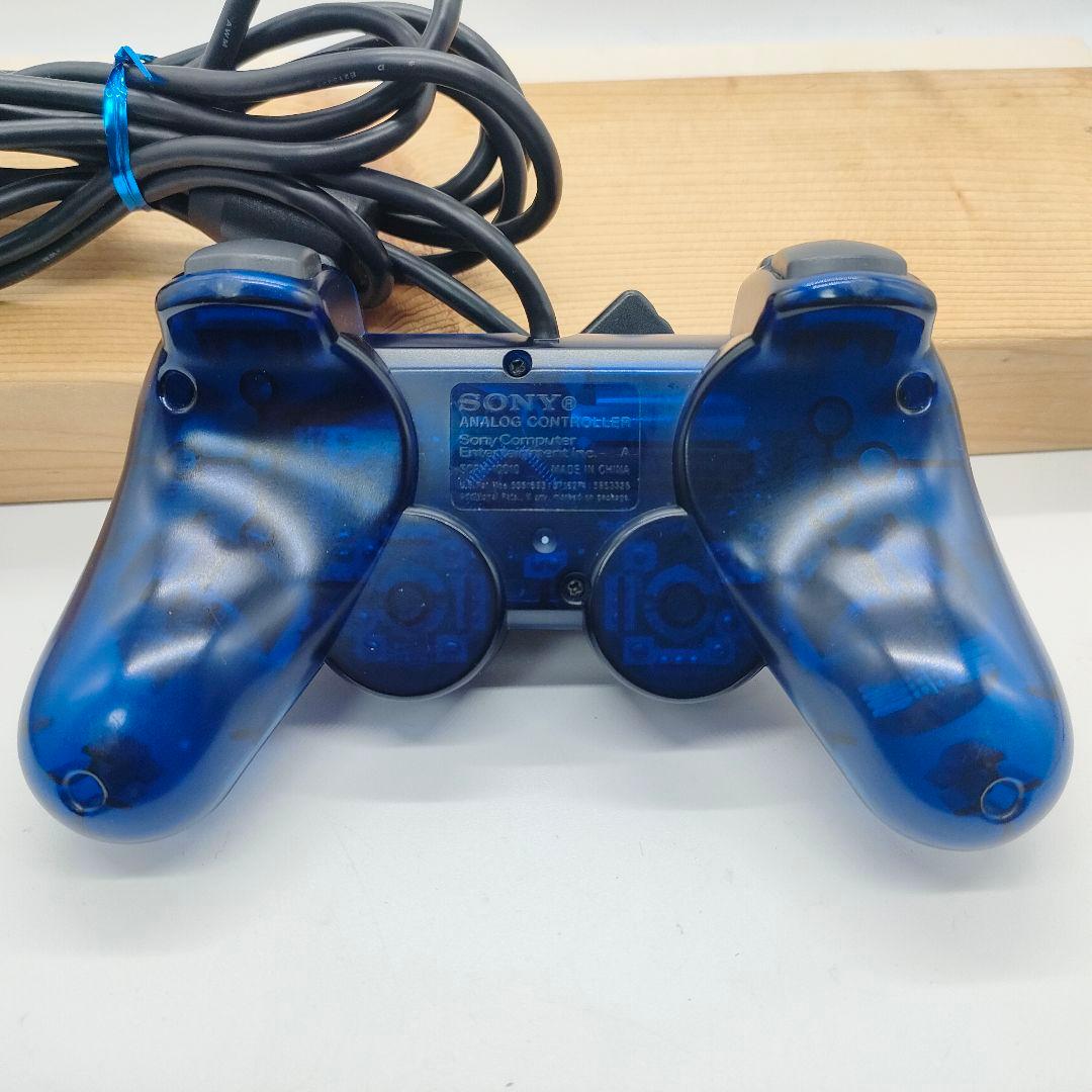 プレイステーション２ コントローラオーシャンブルー グリーン２個セット