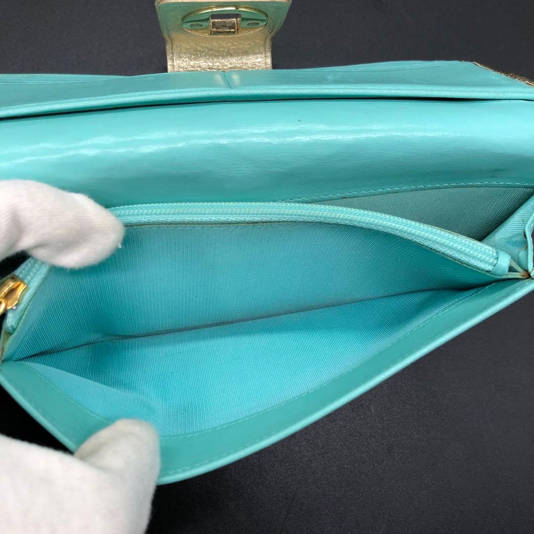 TIFFANY&Co. ティファニー 長財布 二つ折り レザー ゴールド