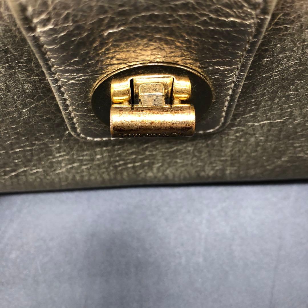 TIFFANY&Co. ティファニー 長財布 二つ折り レザー ゴールド