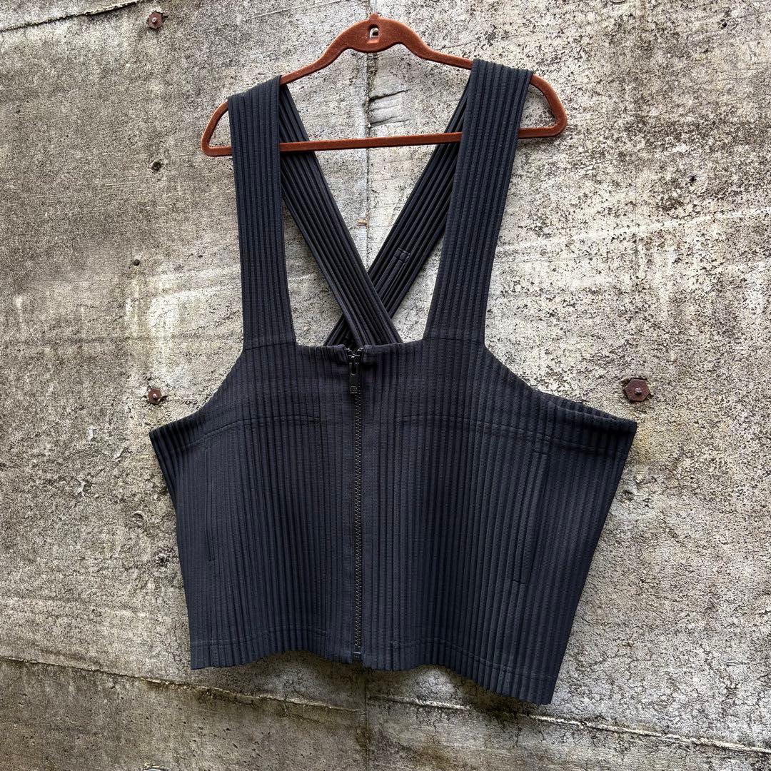 homme plisse issey miyake オムプリッセ ベスト 黒