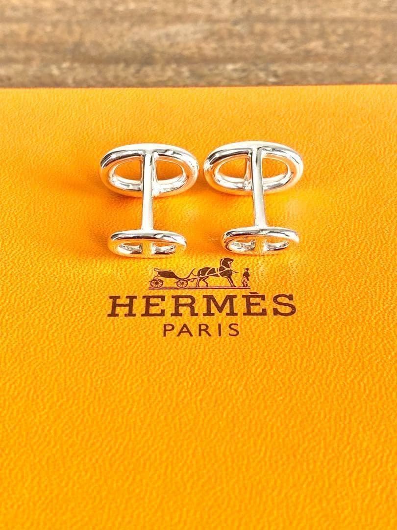HERMES エルメス 925シルバー シェーヌダンクル カフリンクス カフス
