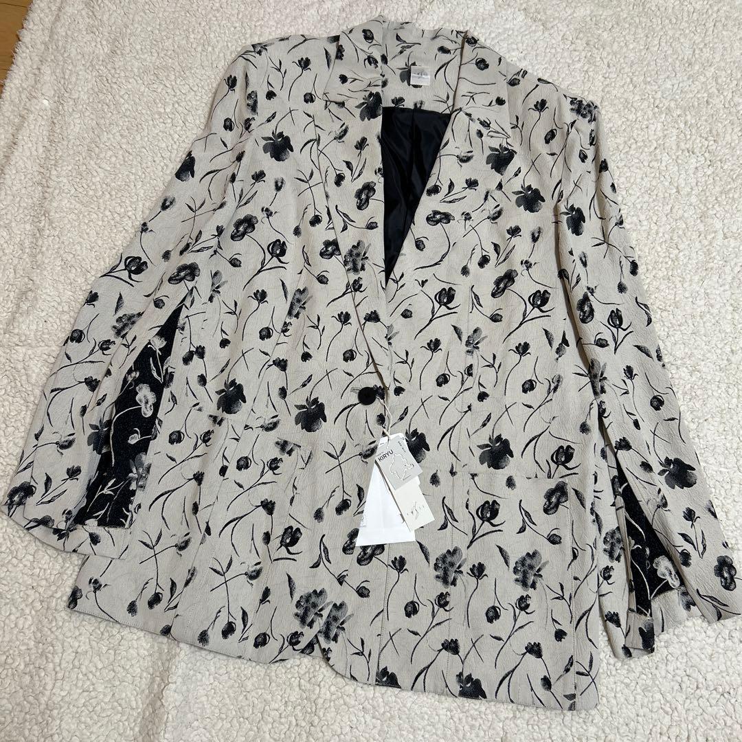 未使用　resil レジル　ヤマダヤ　桐生　ジャケット　花柄　日本製　9号