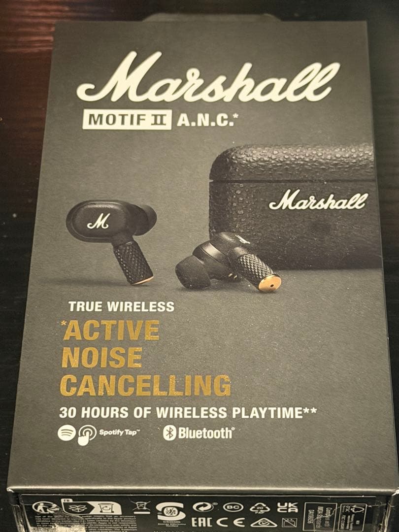 Marshall完全ワイヤレスイヤホン Motif Ⅱ A.N.C.国内正規品】