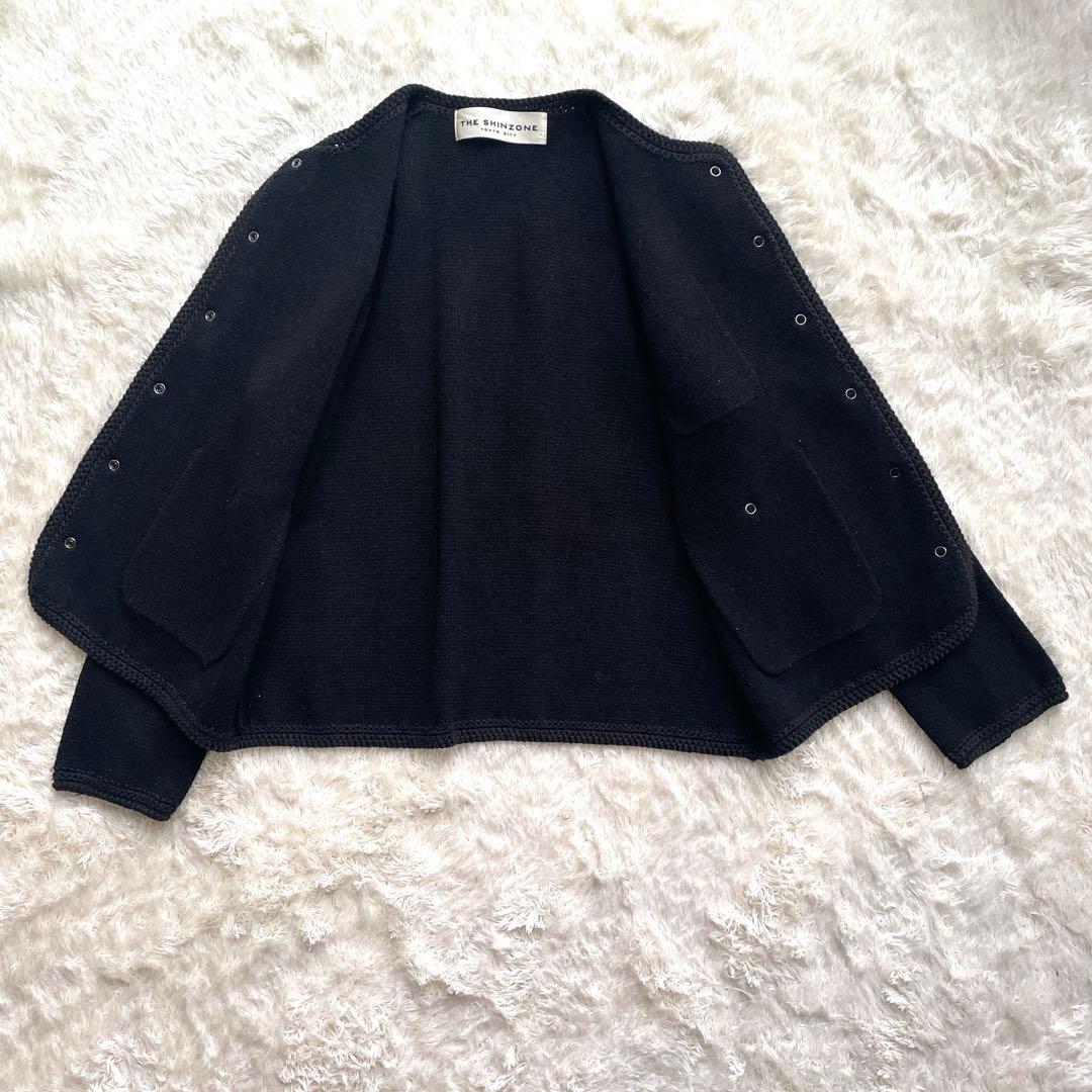 美品✨THE SHINZONE HPS別注　KNIT JACKET ブラック