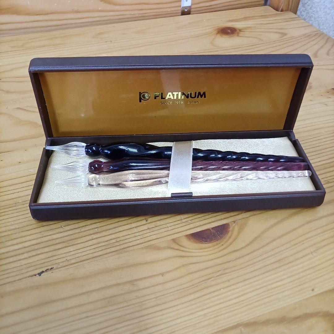 プラチナ万年筆のガラスペンセット