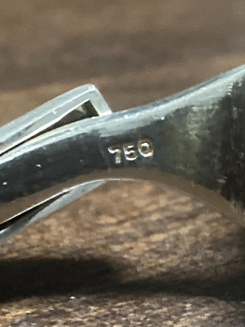 ティファニー オーバル ラウンド メッシュ コンビ カフス SV925 K18