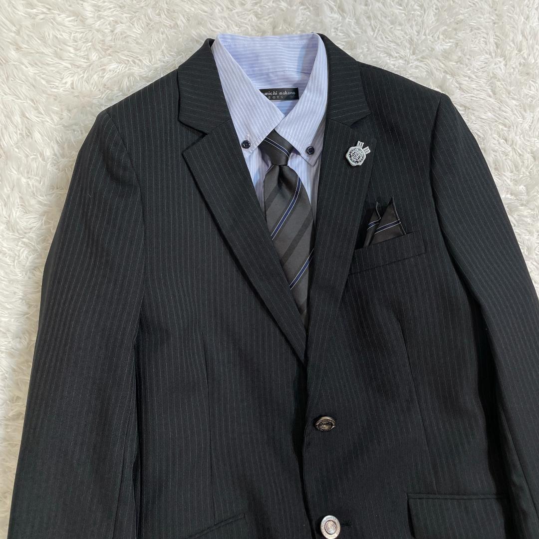 【美品】ヒロミチ ナカノ 男の子 黒 セットアップ 卒服5点セット 165cm