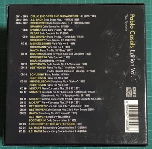 クラシック Pablo Casals Edition Vol.1