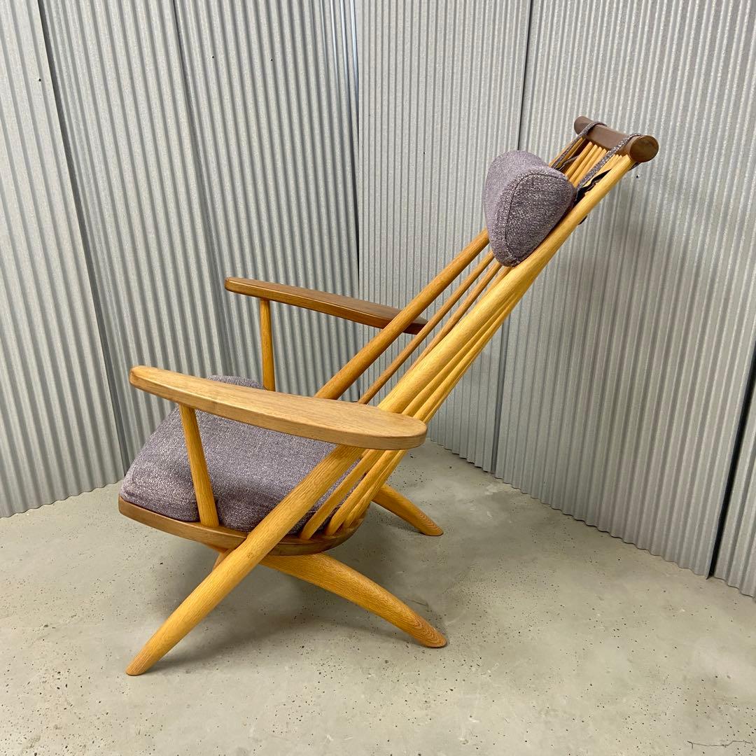 柏木工（KASHIWA）シビルイージーチェア CC54K9 飛騨家具　②