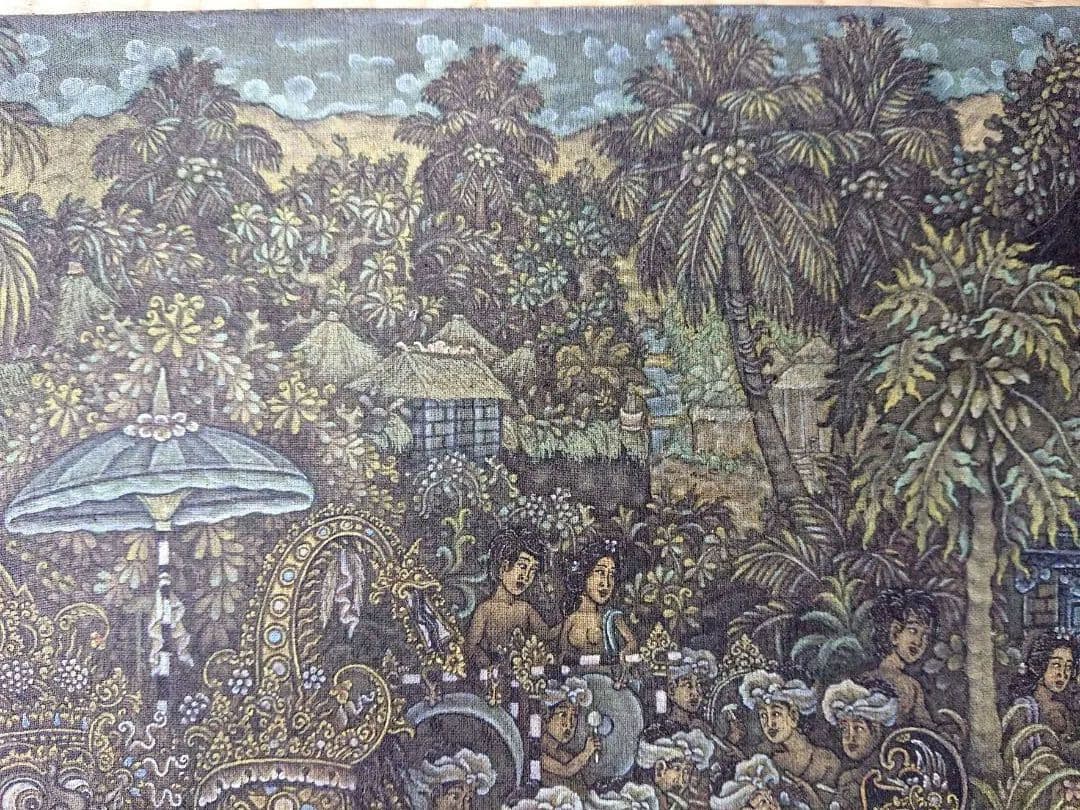 バリ絵　精緻な極細密画