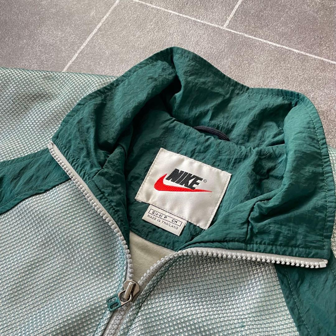 90's Nike ナイキ vintage 素材切替 ナイロンジャケット 短丈