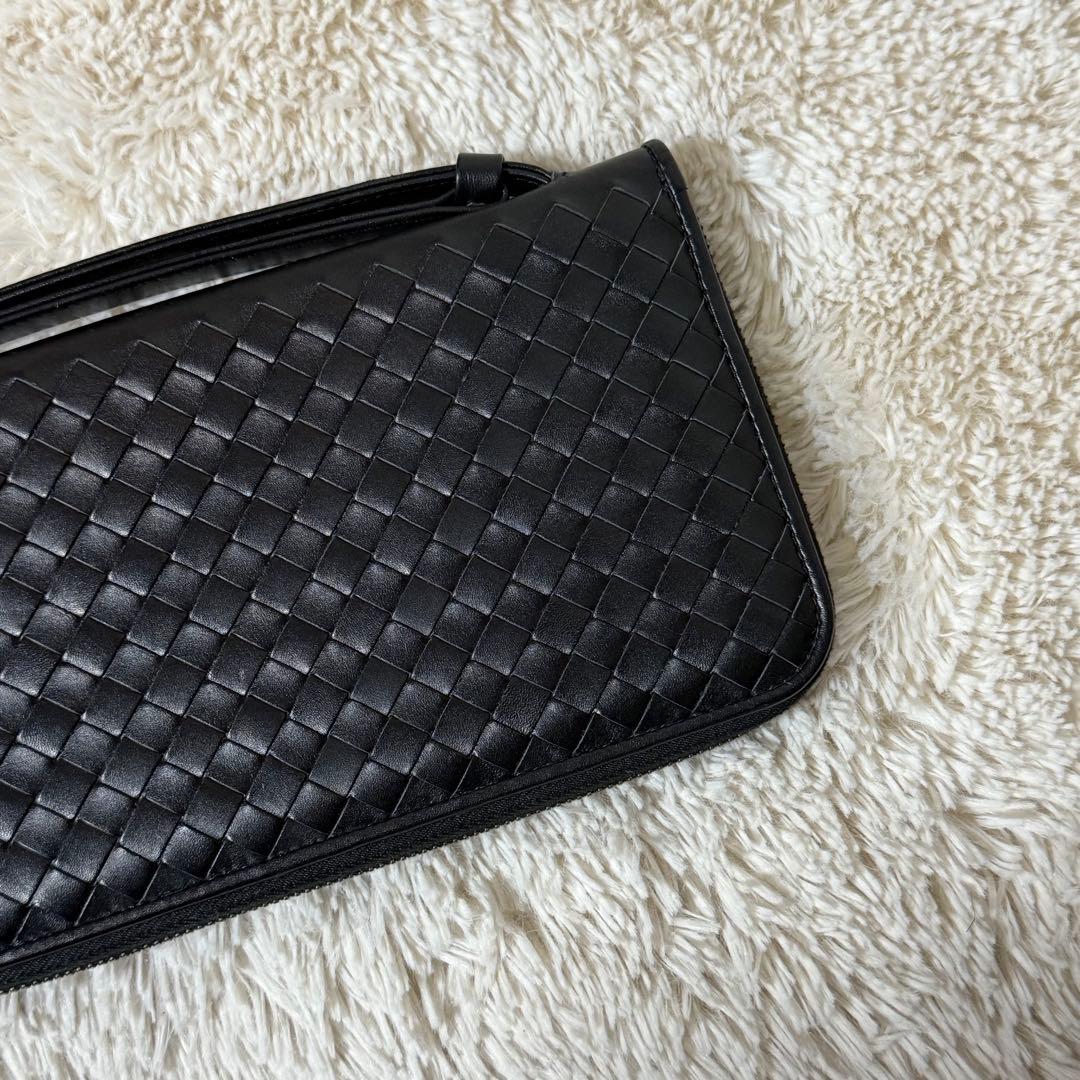 ⭐️未使用級⭐️ ボッテガヴェネタ　イントレチャート　長財布　ラウンドジップ　レザー