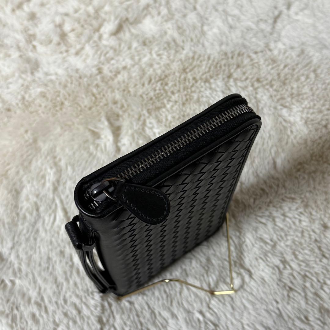 ⭐️未使用級⭐️ ボッテガヴェネタ　イントレチャート　長財布　ラウンドジップ　レザー
