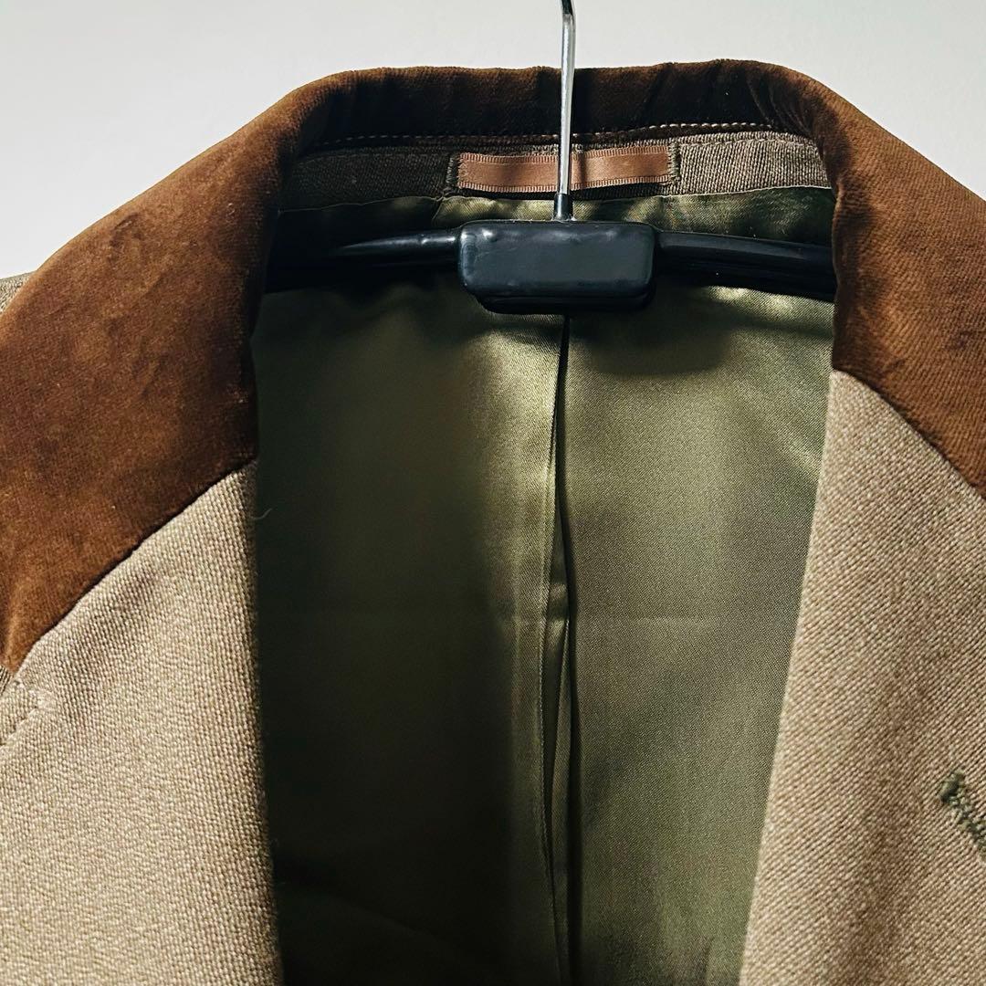 希少 英国製 HACKETT ハケット ウールチェスターコート L ブラウン系