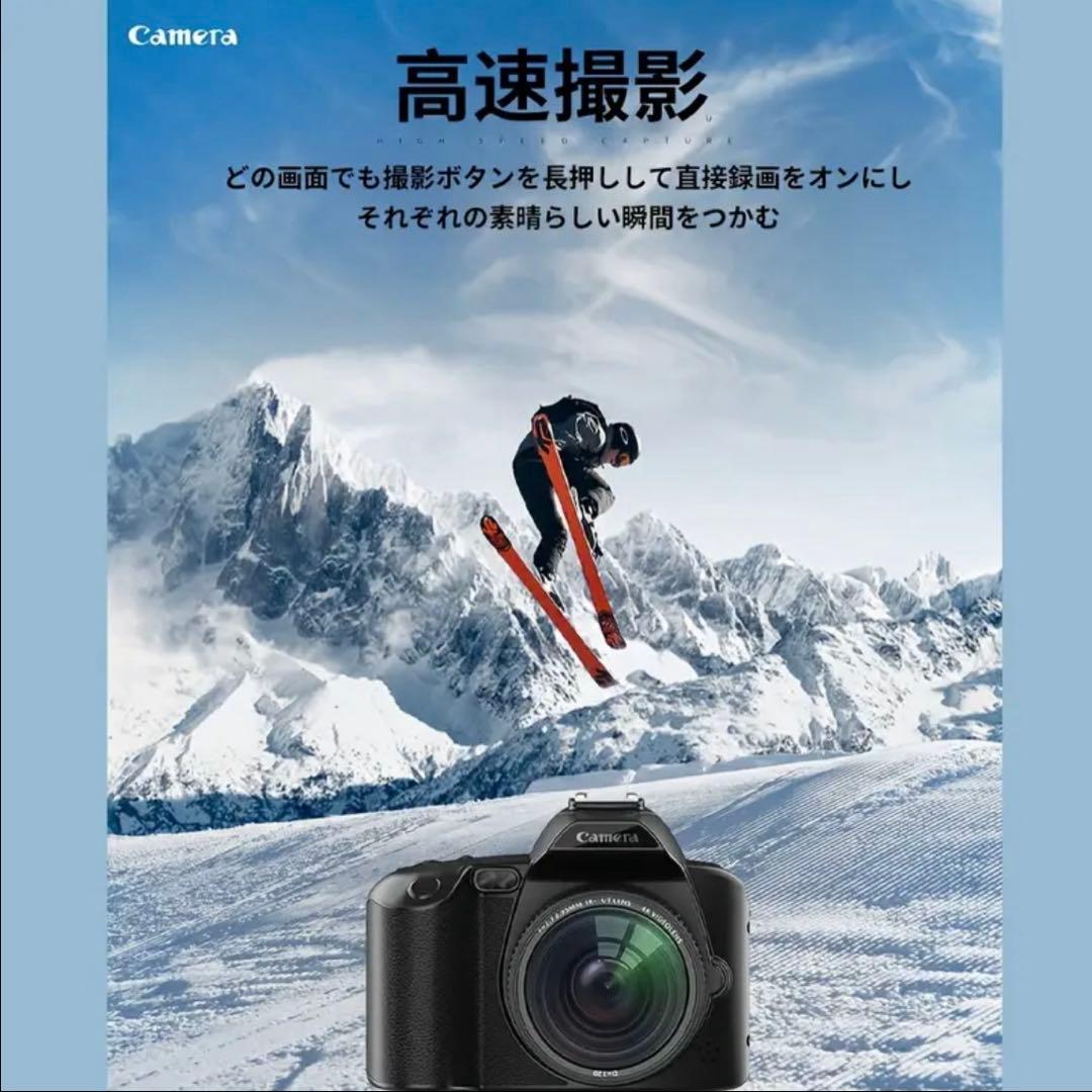 (新品)デジタルカメラ ビデオカメラ4K 6400万画素 16倍ズーム 一眼レフ