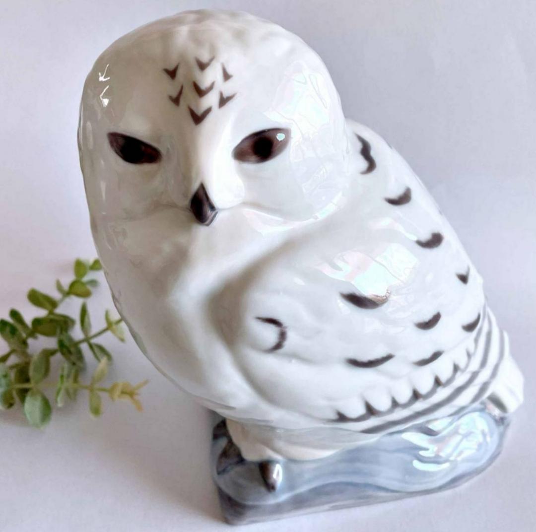 ビングオーグレンダール B&G 梟 ふくろう 鳥 フィギュリン デンマーク製