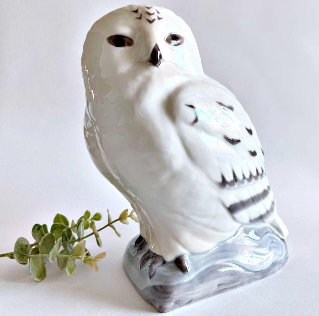 ビングオーグレンダール B&G 梟 ふくろう 鳥 フィギュリン デンマーク製