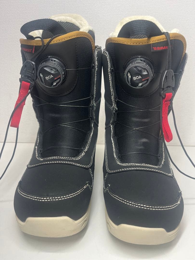 美品 シミス SIMSスノボ ブーツ 24.5cm スノーボード ボア BOA