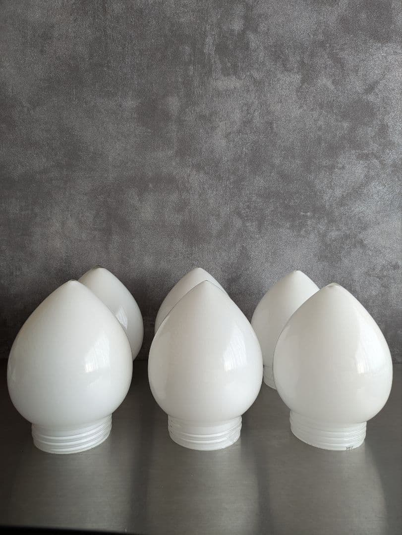 ガラス　電球のかさ　6個セット