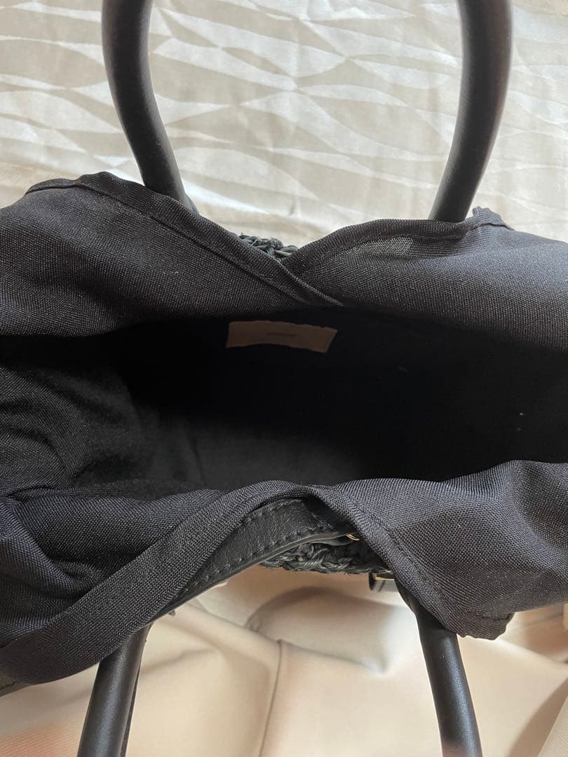 ⭐︎新品未使用⭐︎nouer ショルダーかごバッグ black