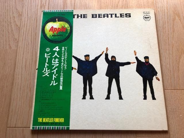 ビートルズ 4人はアイドル LP 帯付 国内盤 アップル d759y81