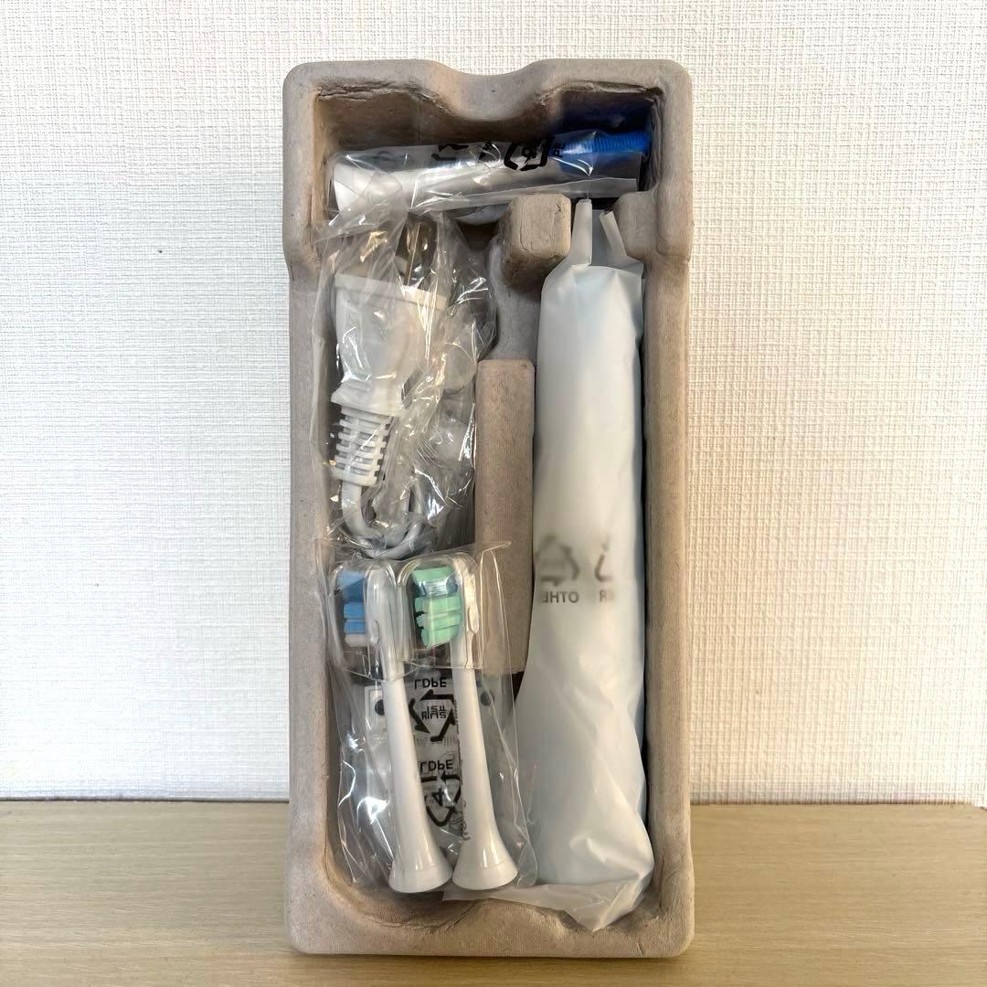 【PHILIPS 】電動歯ブラシ本体と歯ブラシ2本と舌ブラシ1本充電器セット新品