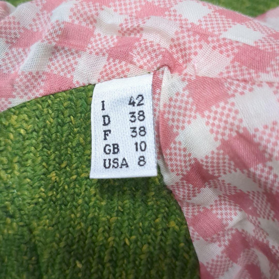 MOSCHINO モスキーノ ツイードジャケット 花装飾 シルク混 M（タイト）