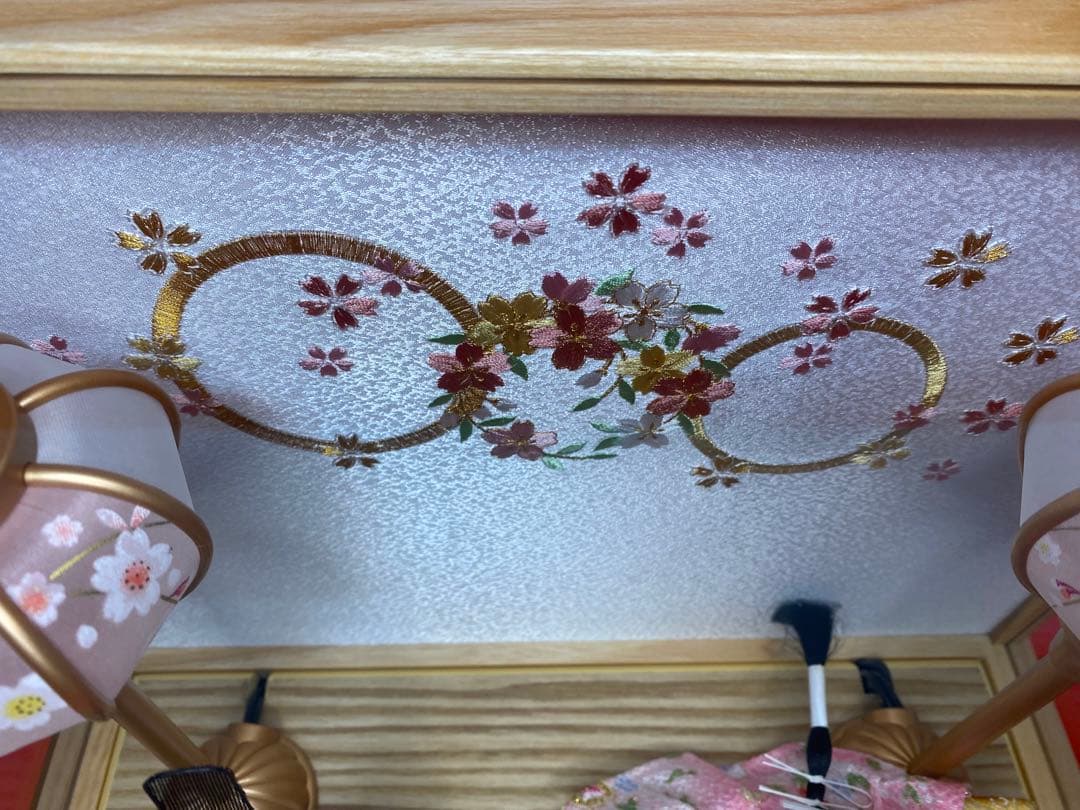 東京久月　雛人形親王飾り白木アクリルケース・間口約４１×奥行約３１×高さ約３１㎝