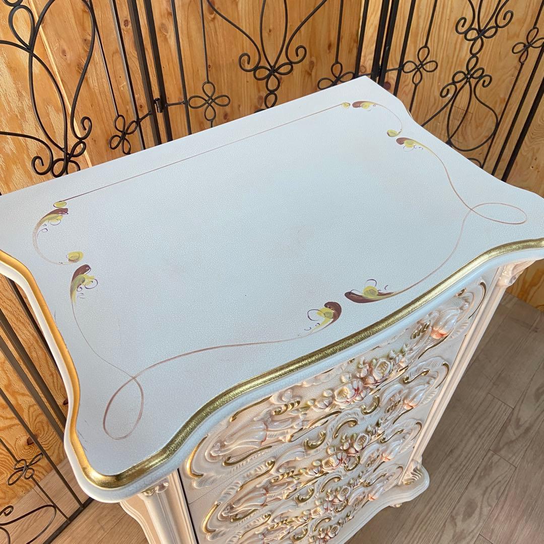 4段チェスト　ロココ調　猫脚 プリンセス ヨーロピアン 姫系⑥