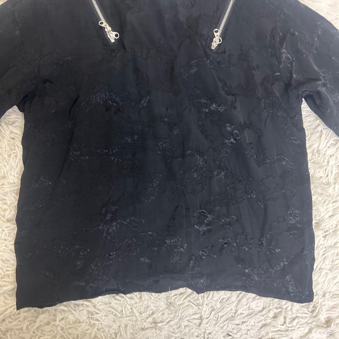 ♡美品♡ REFLEM ショルダー　ZIP 総柄　チャイナ　シャツ レフレム