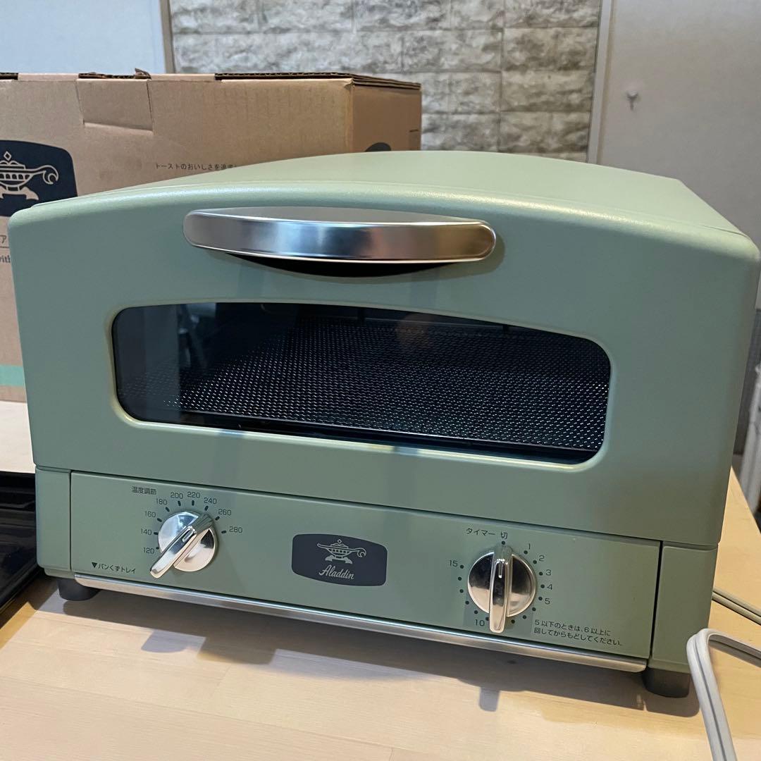 アラジン　グラファイトトースター ミントグリーン