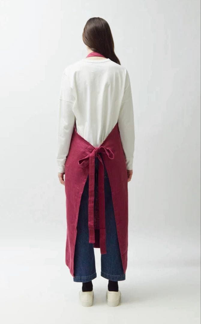 【新品】Tekla エプロン リネン 白 テクラ キッチン