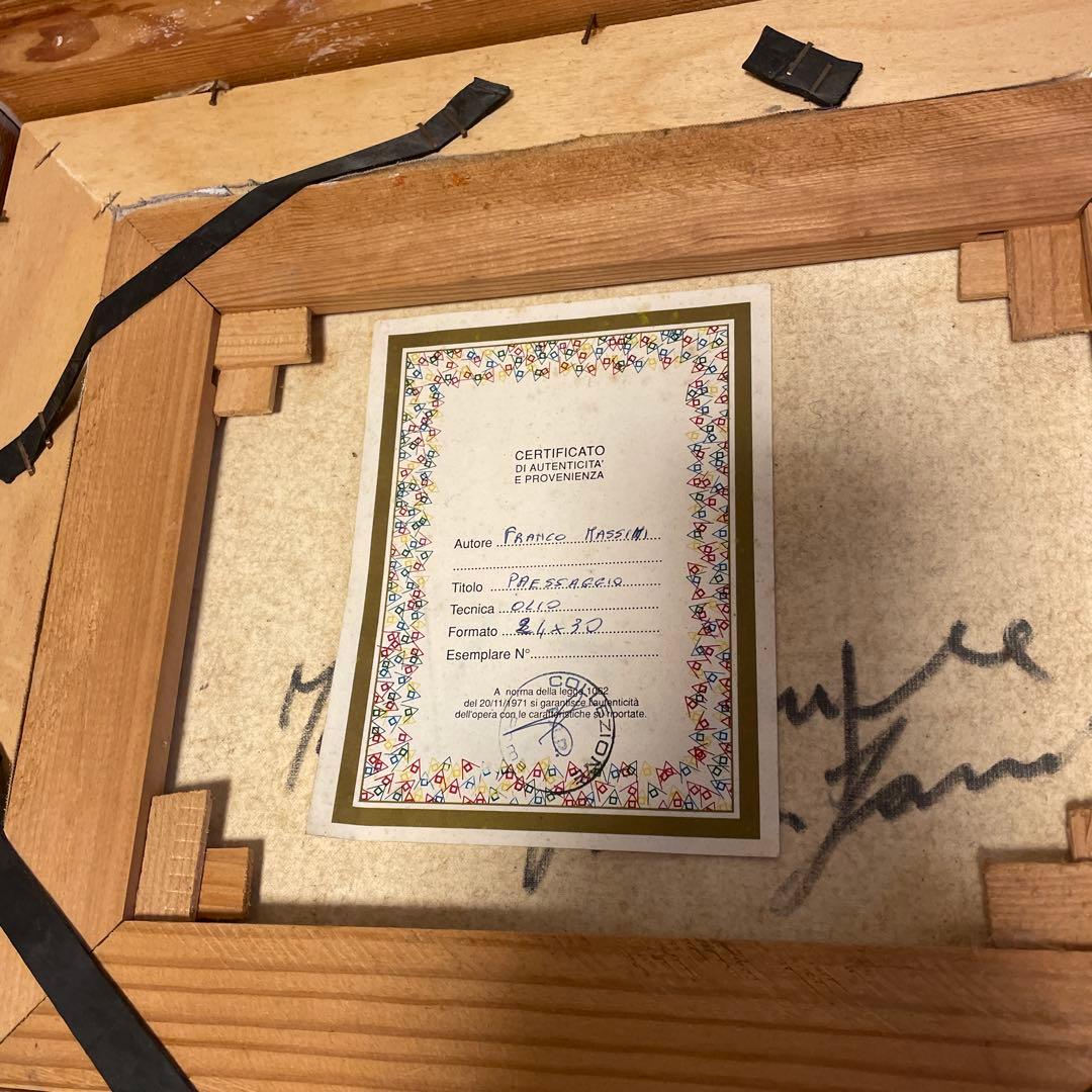 SALE!!! 油絵 25年前イタリアの骨董市で購入