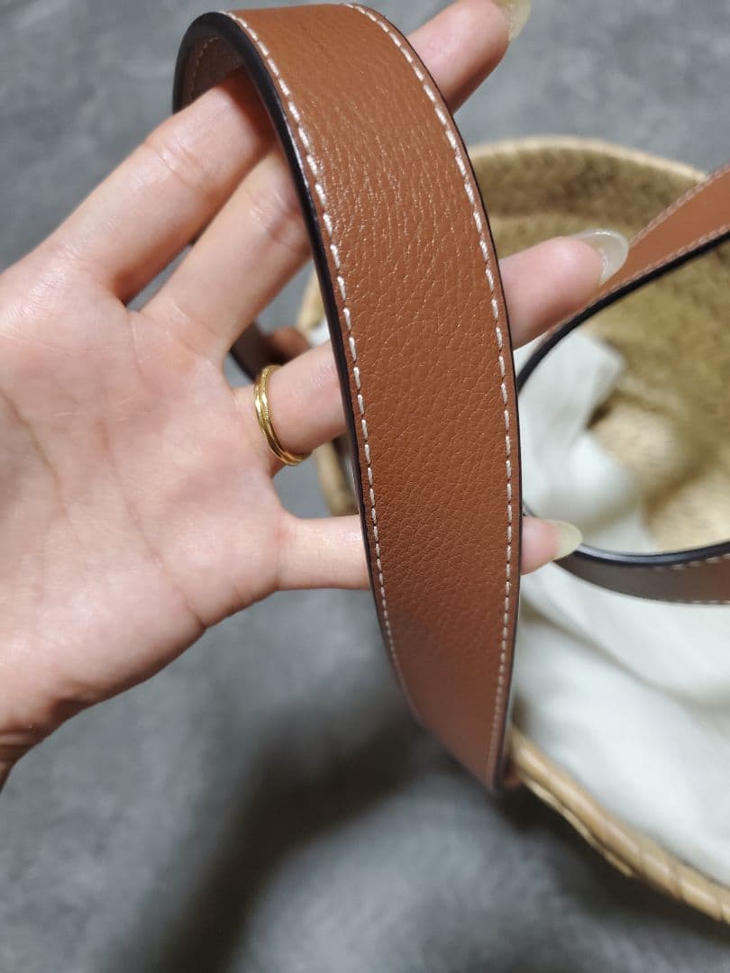 ロエベ　バスケット　かごバッグ　スモール