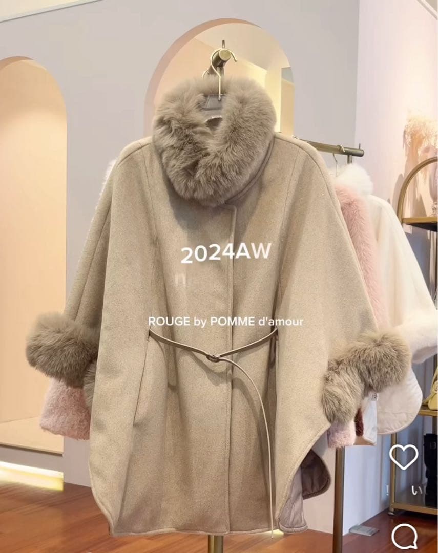 rouge by pomme ケープコート ポンチョ