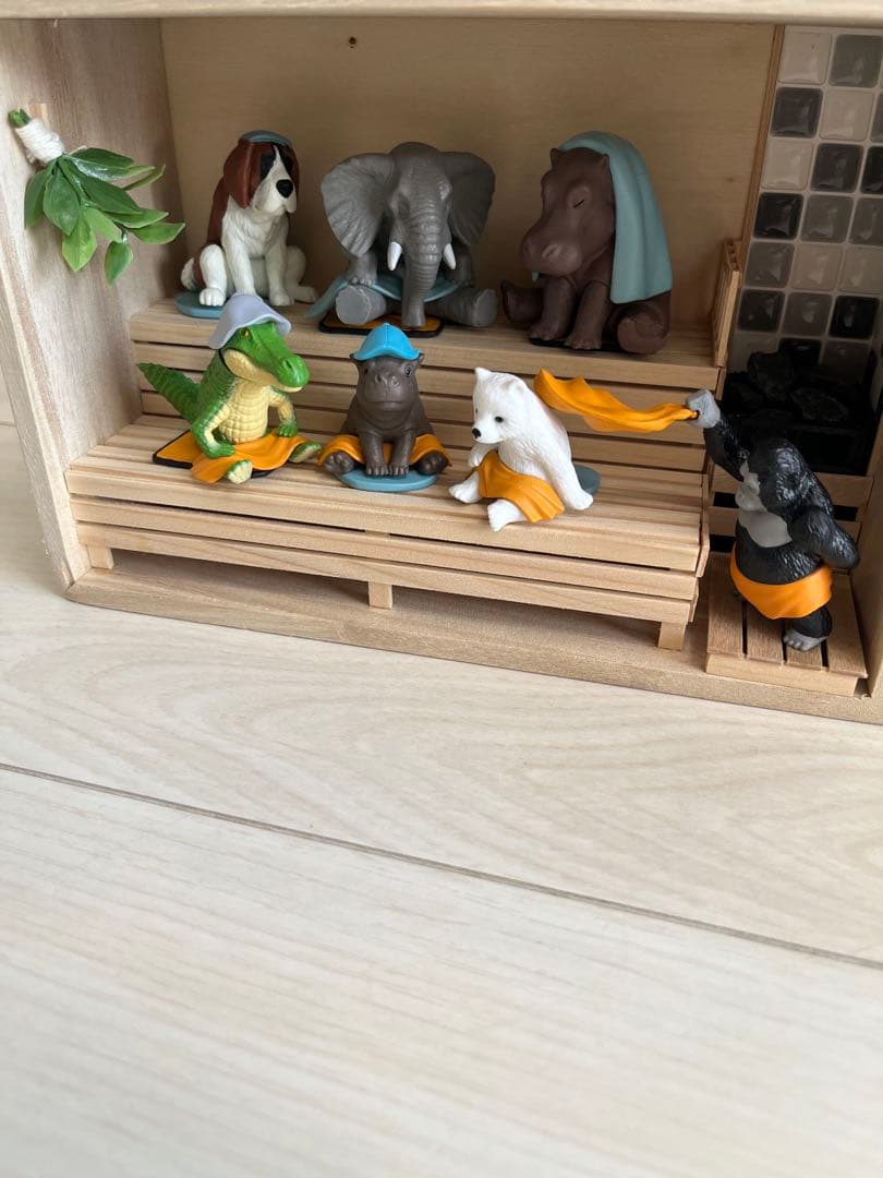 どうぶつサウナ　ジオラマ　ケース　全てセット