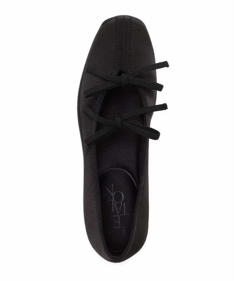 新品未使用 LE TALON Lダブルリボンバレリーナ ブラック 23.5