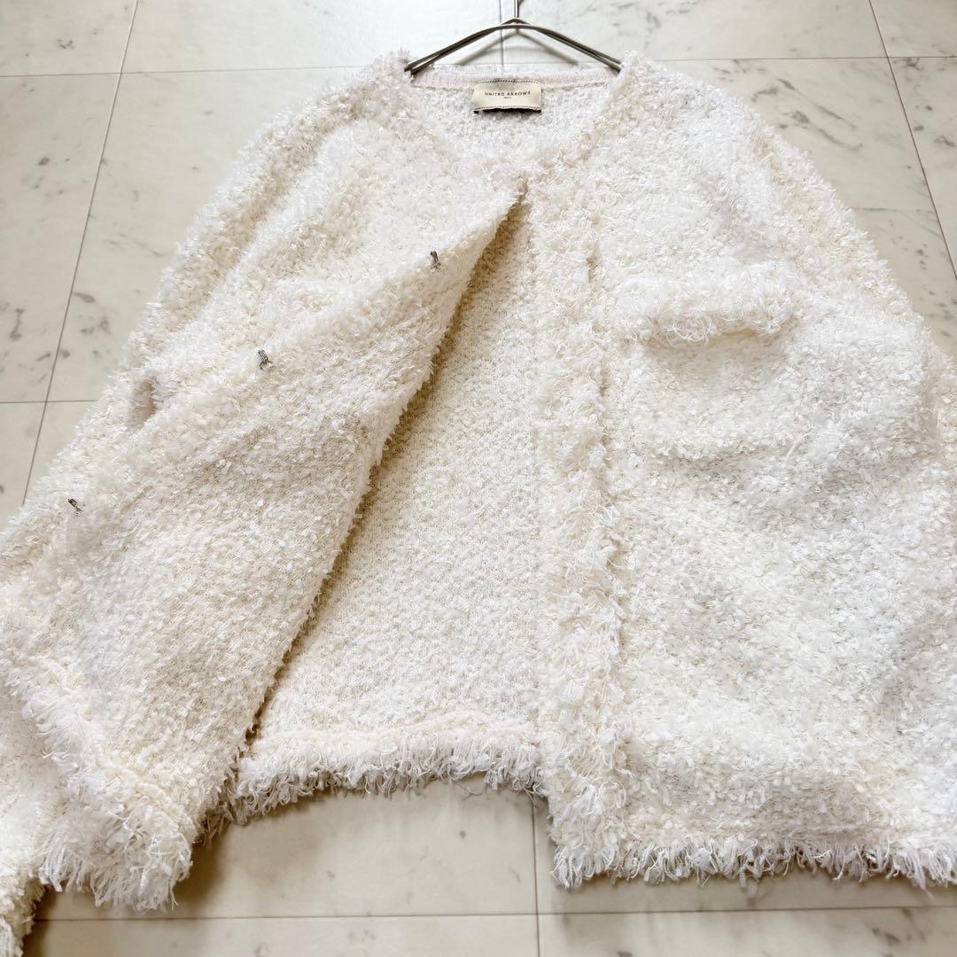 定価3.3万♡ ユナイテッドアローズ ツイードジャケット 白